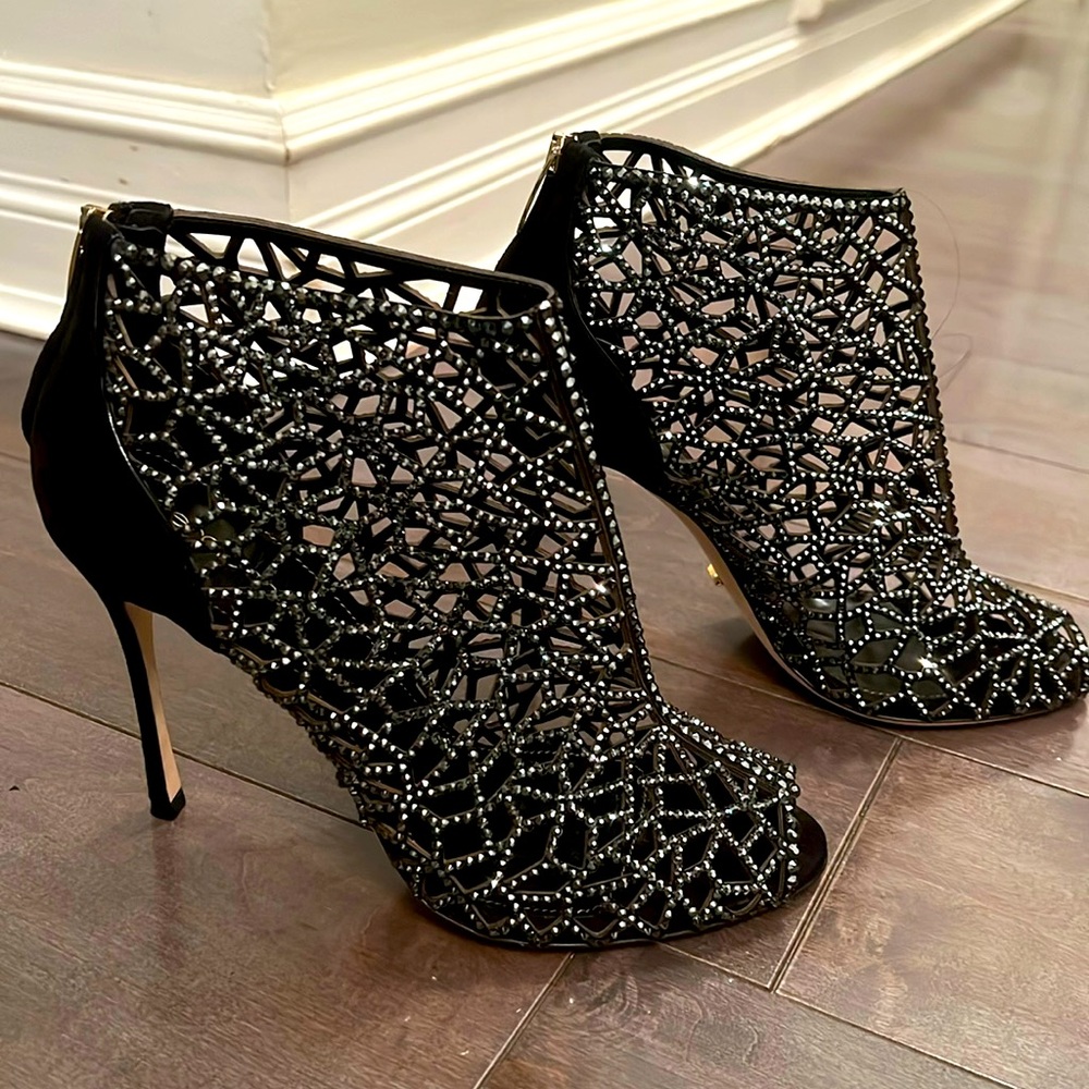 Sergio Rossi crystal booties